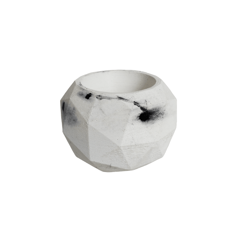 Matera Laia de Cemento 7.5x6.5 cm Marmól Negro - VIRTUAL MUEBLES