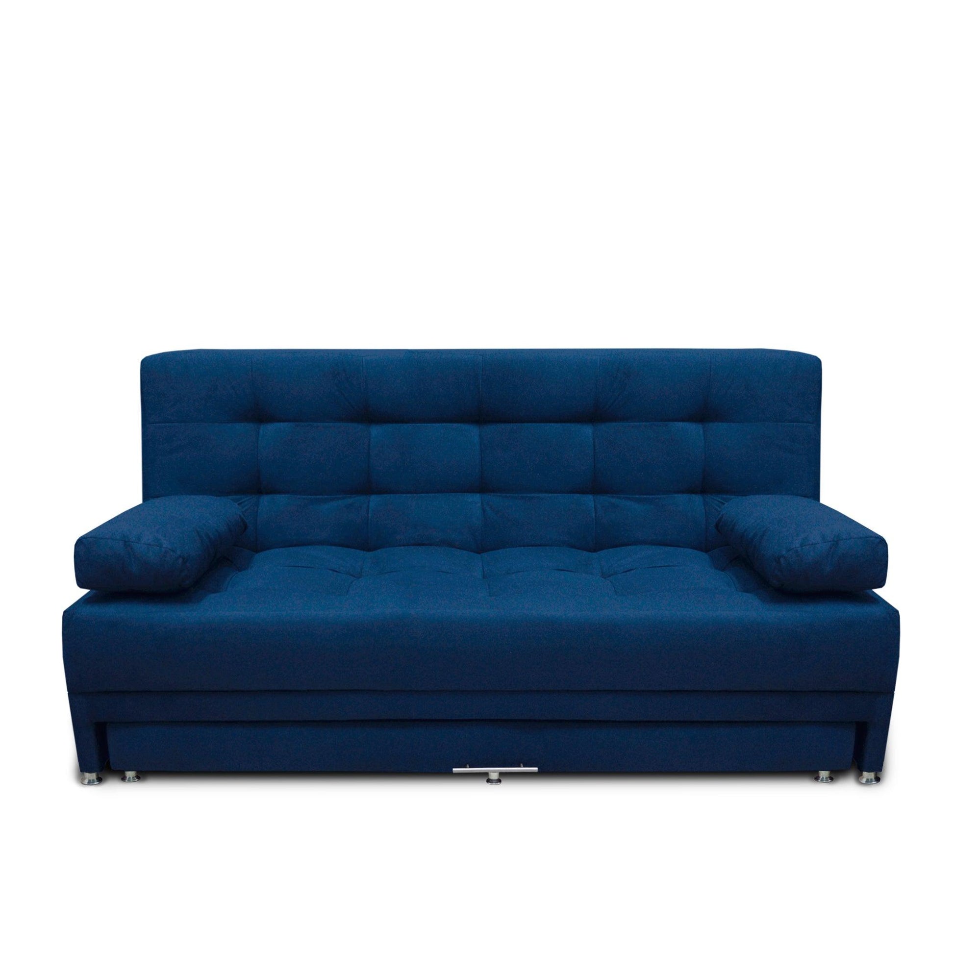 Sofacama Tarima Matter Tela Azul - VIRTUAL MUEBLES