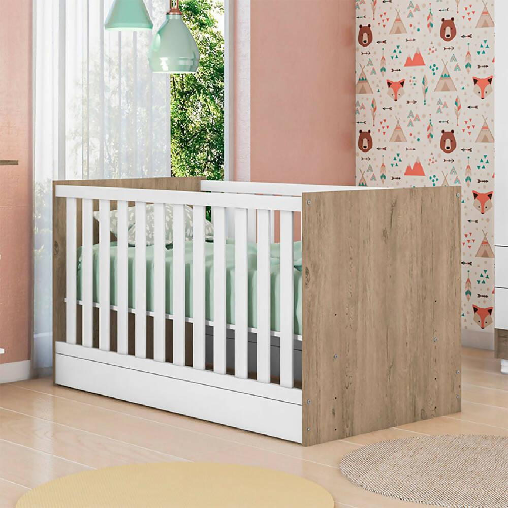 Cuna Natal Blanco/Miel - VIRTUAL MUEBLES