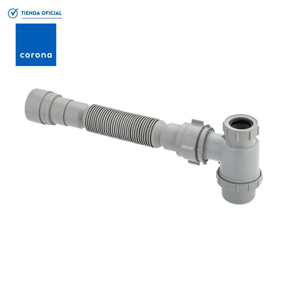 Sifón Botella Grival Flexible Gris - VIRTUAL MUEBLES
