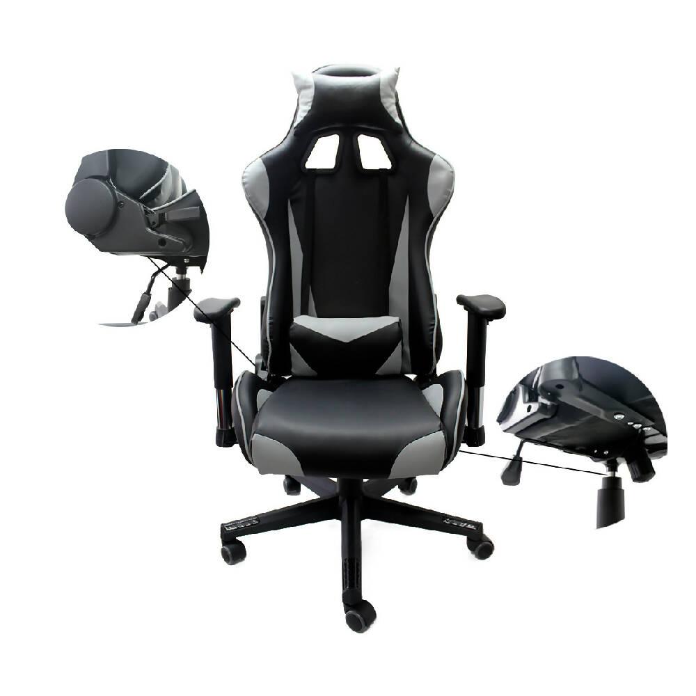 Silla Gamer - 3318 Gris - VIRTUAL MUEBLES