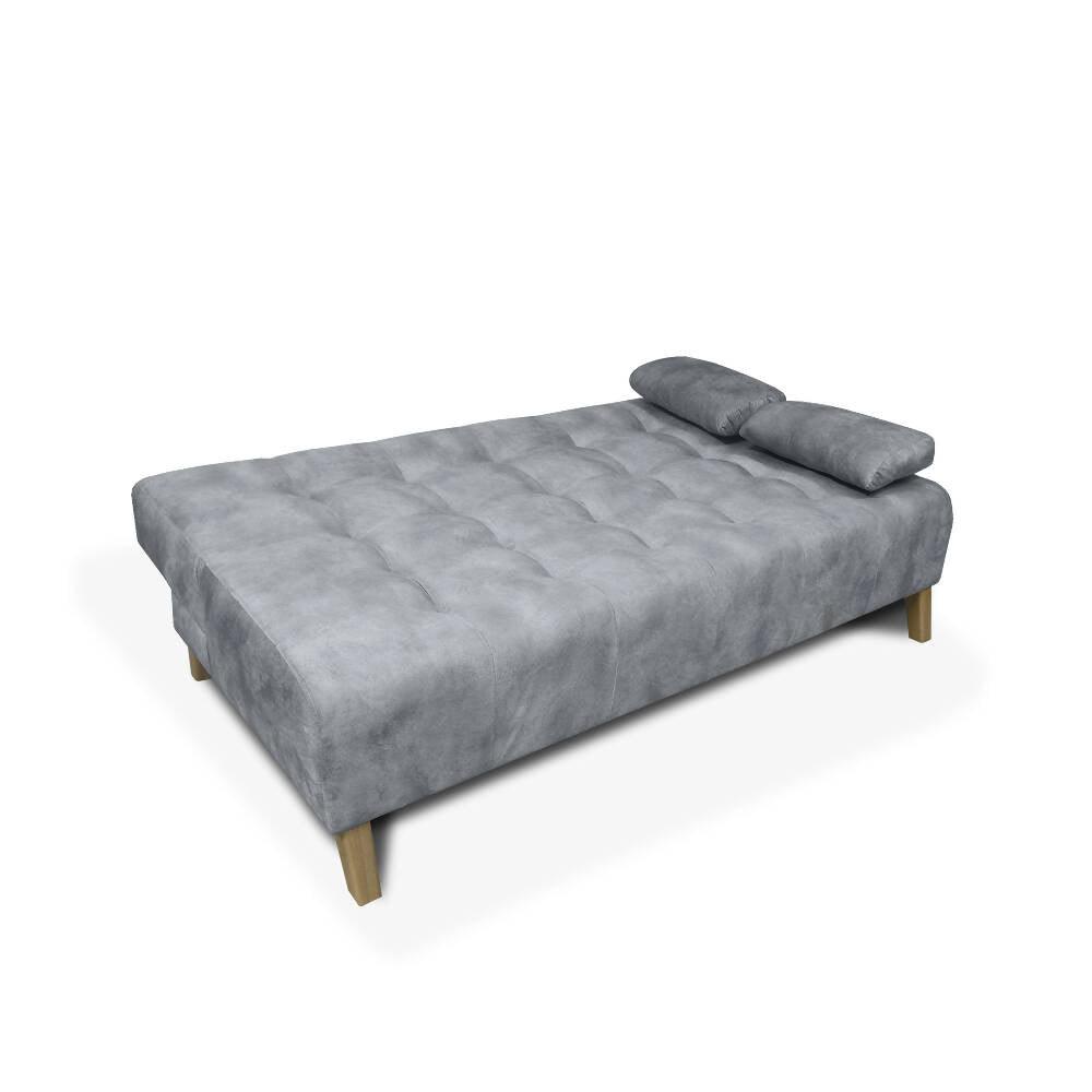 Sofa cama 3 Posiciones Leroy Tela Gris