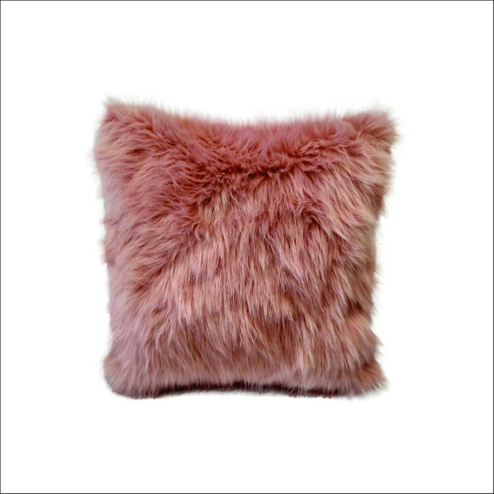 Funda Para Cojin Peluche Largo Palo de Rosa - VIRTUAL MUEBLES
