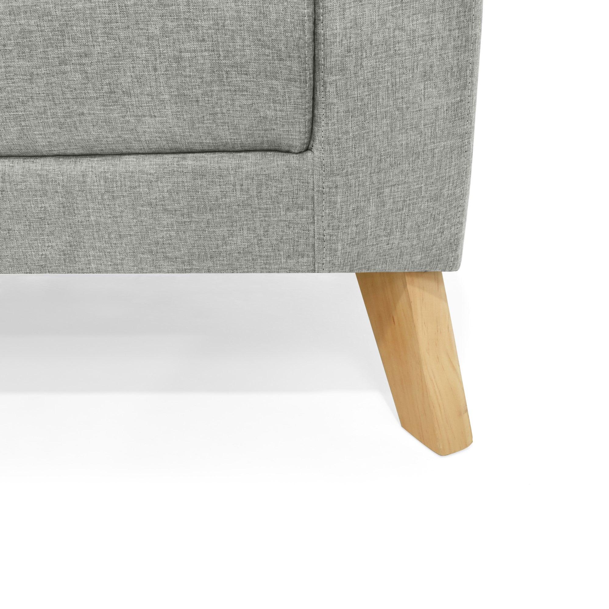 Sofa Cama Sion 3 Posiciones Tela Poliester Plata - VIRTUAL MUEBLES