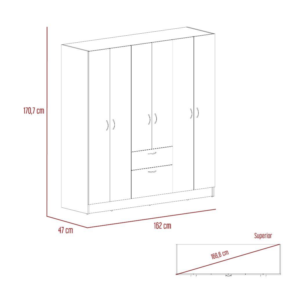 Combo para Habitación Noruega, Incluye Organizador y Closet - VIRTUAL  MUEBLES