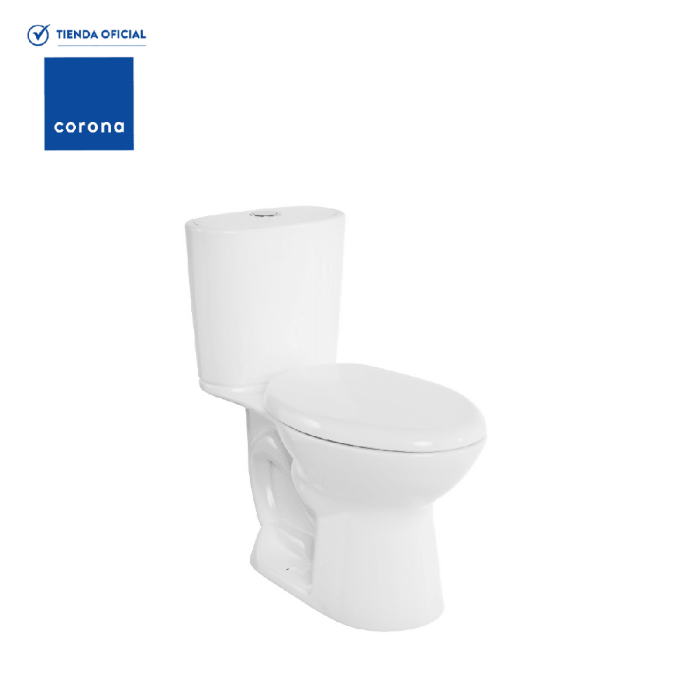 Sanitario Corona Aluvia alongado blanco - VIRTUAL MUEBLES
