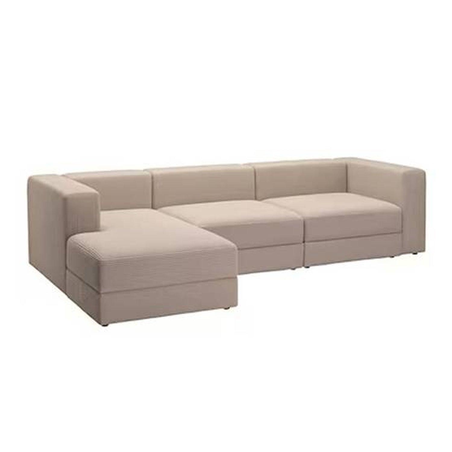 Sofá en L Izquierdo Lautaro Lona antifluidos Beige 310x95x71