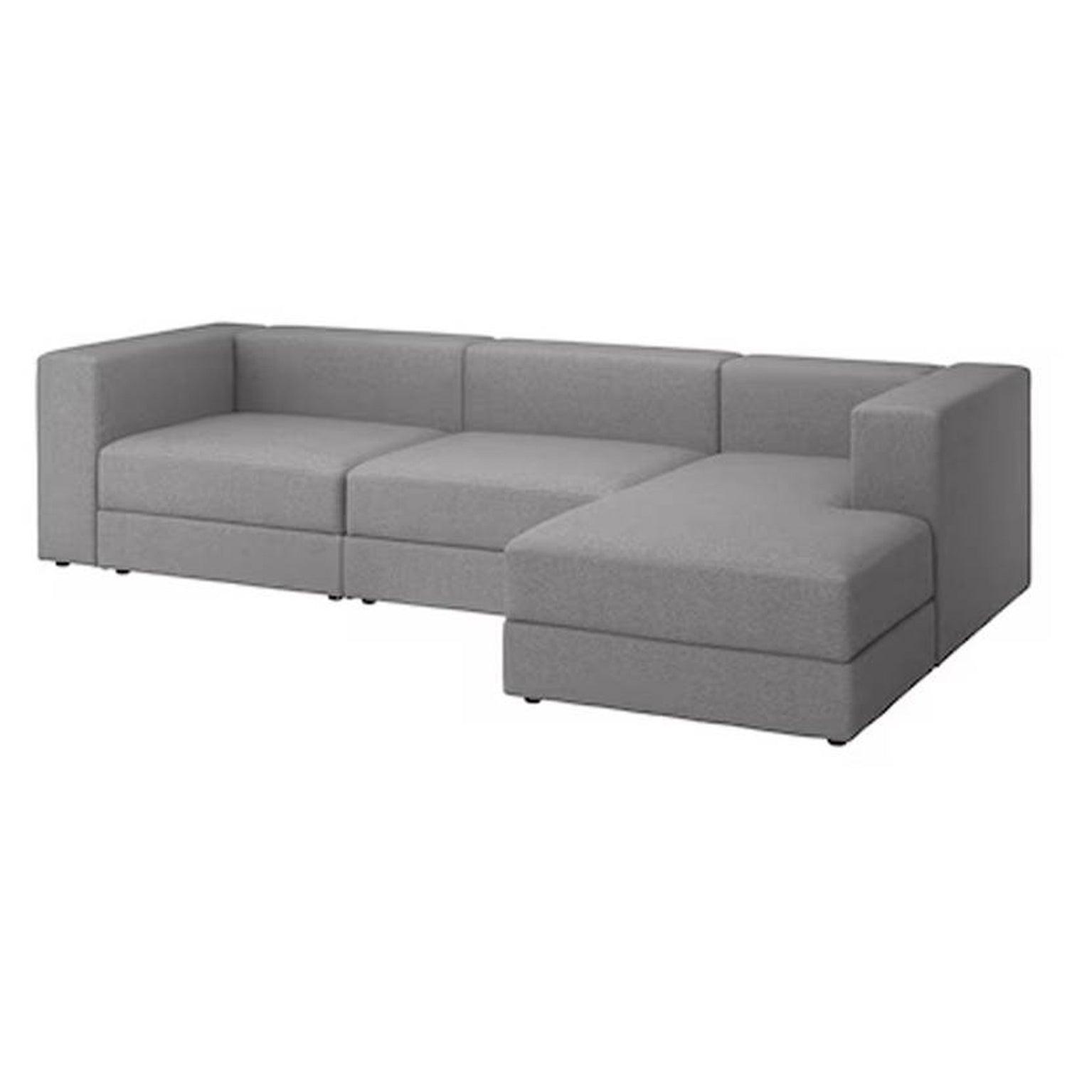 Sofá en L Derecho Lautaro Lona antifluidos Gris 310x95x71