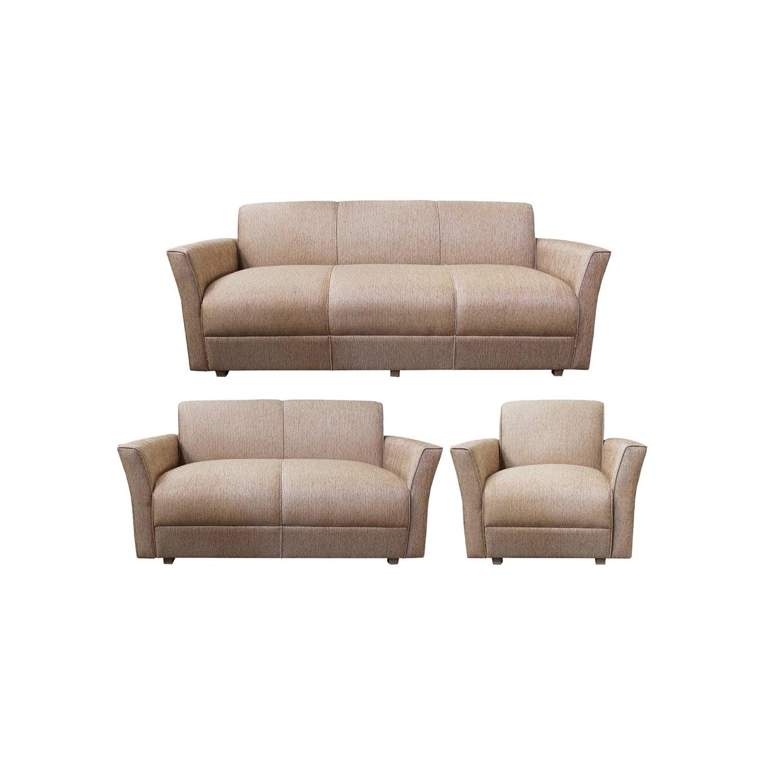 Juego de Sala 3-2-1 Vidal tapizado Tela paño premium beige