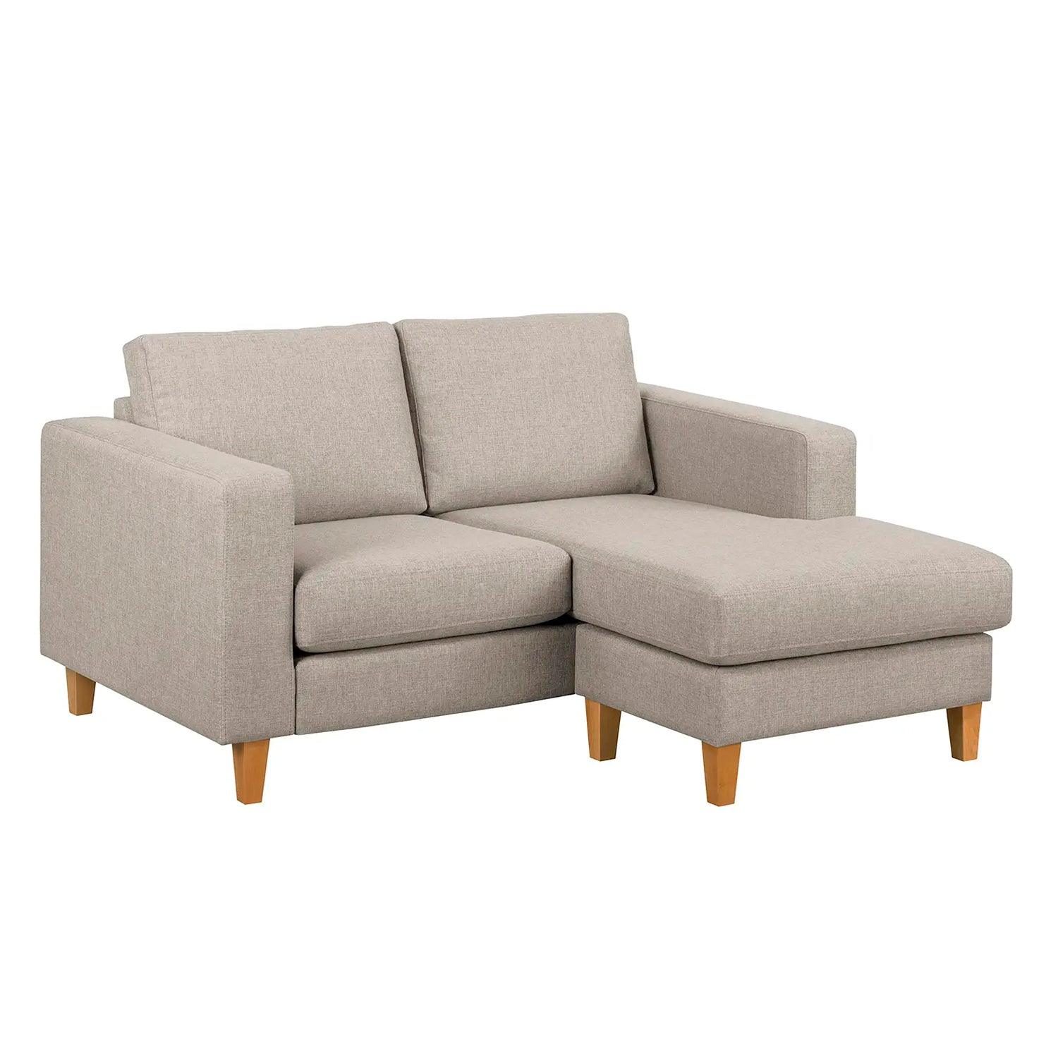 Sofá en L Derecho Chiqui Lona anti fluidos Beige 154x80x86