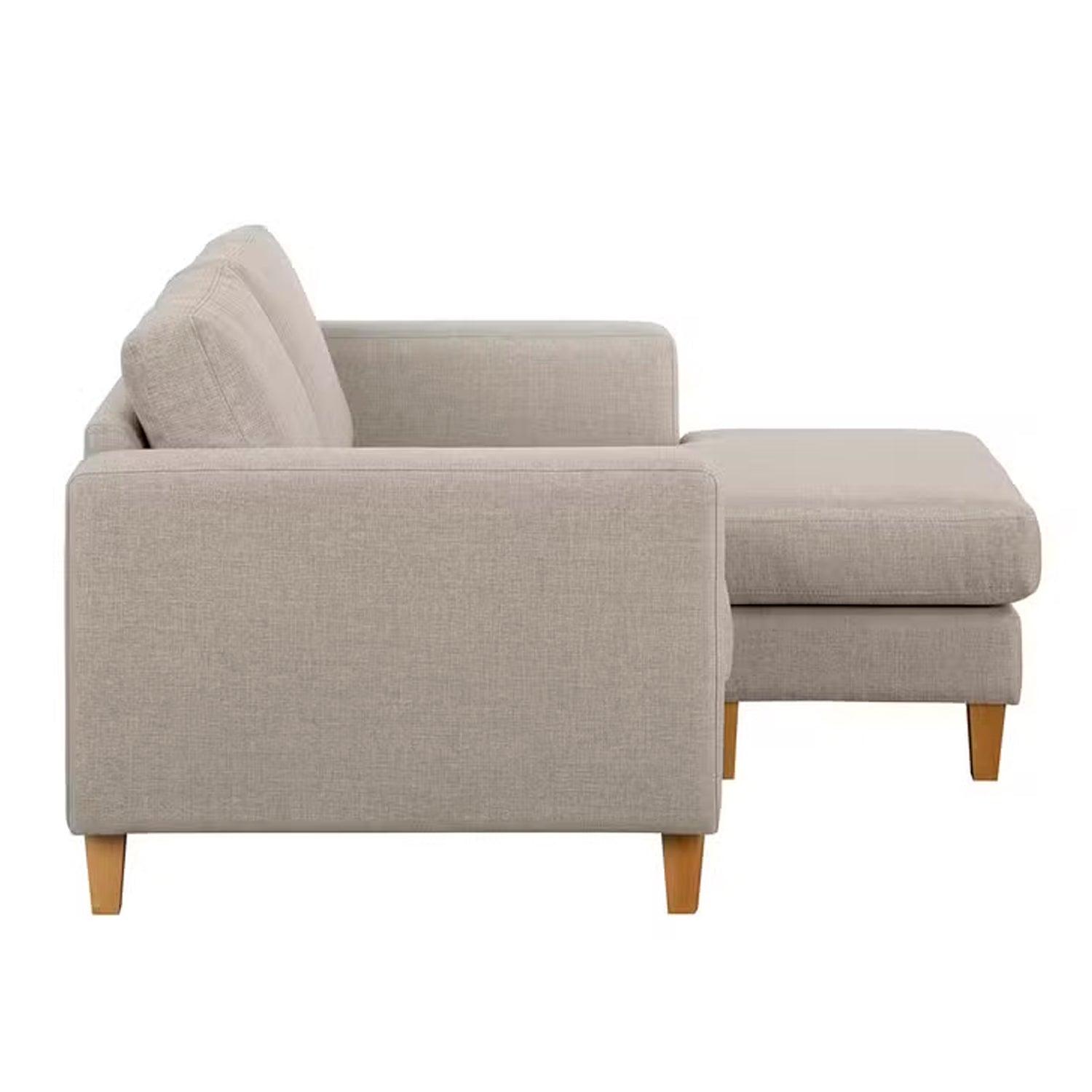 Sofá en L Derecho Chiqui Lona anti fluidos Beige 154x80x86