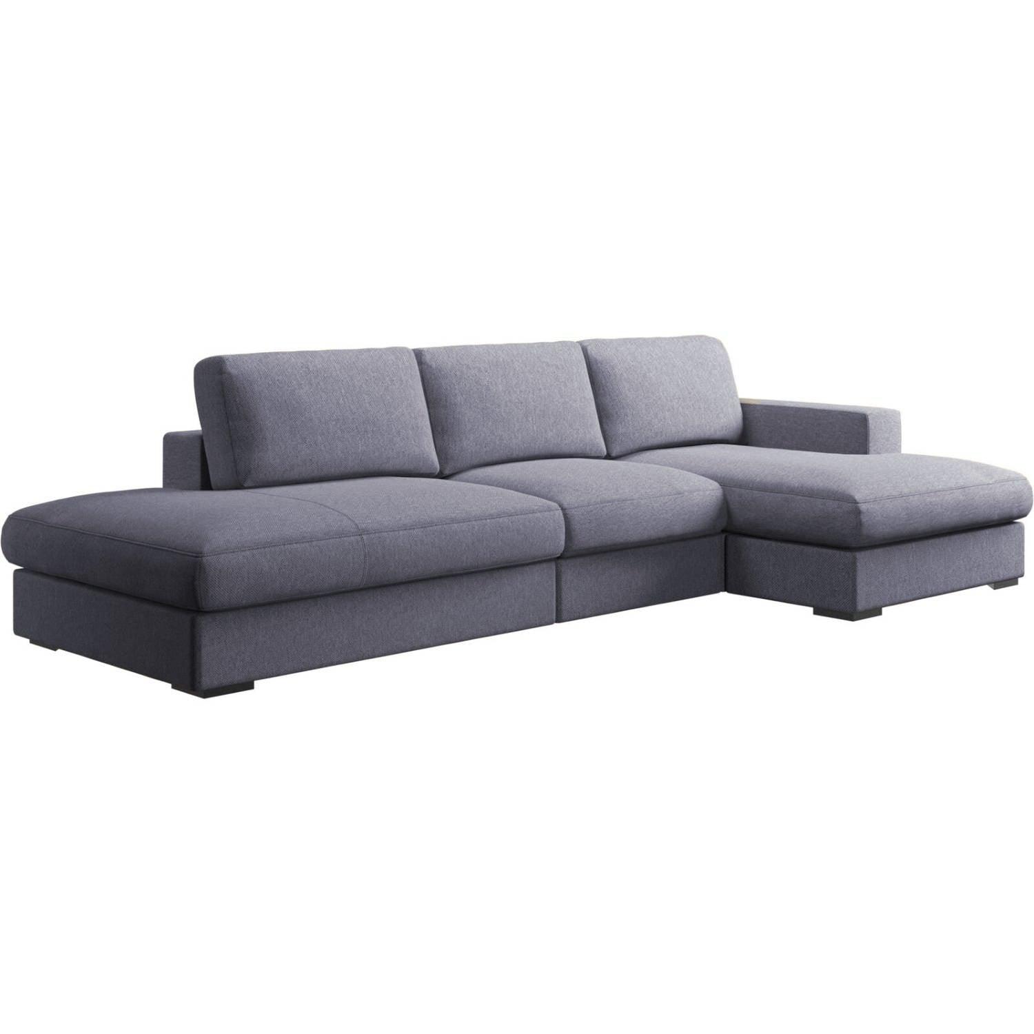 Sofá en L Izquierdo Oasis Tela Antifluidos Gris 315x80x85