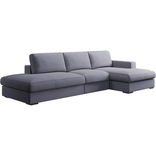 Sofá en L Izquierdo Oasis Lona Anti Fluidos Gris 315x80x85