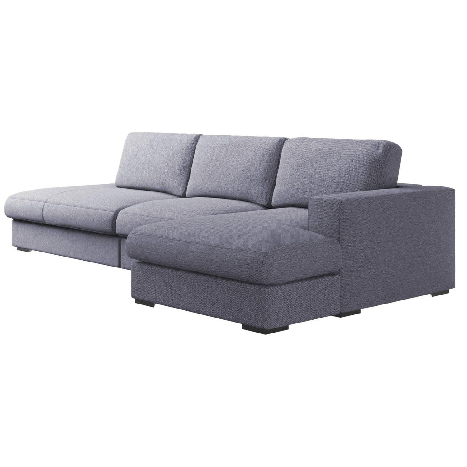 Sofá en L Izquierdo Oasis Tela Antifluidos Gris 315x80x85