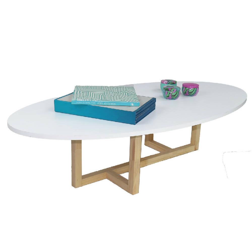 Mesa De Centro Ovalada Roma - VIRTUAL MUEBLES