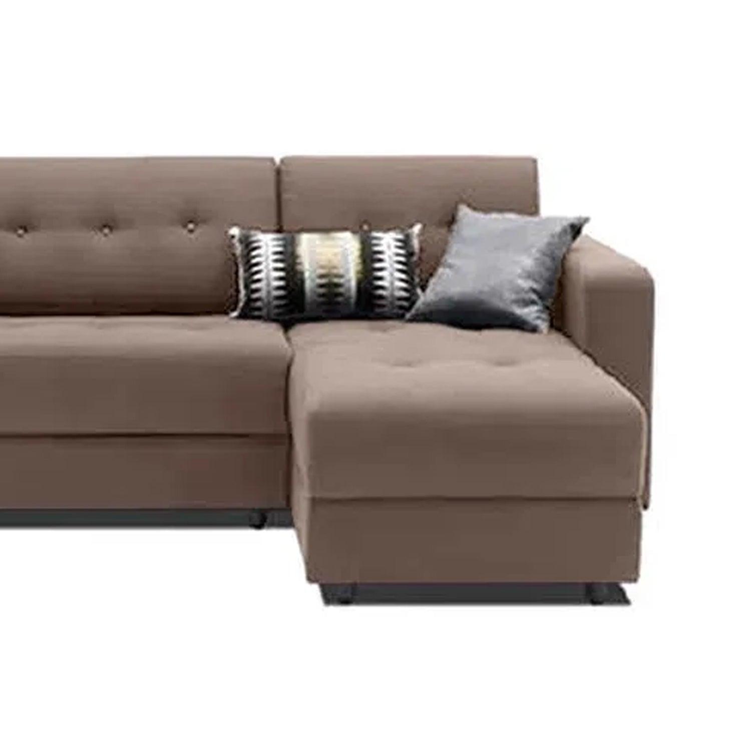 Sofá en L Derecho Tepuy Lona anti fluidos Cafe 220x80x80