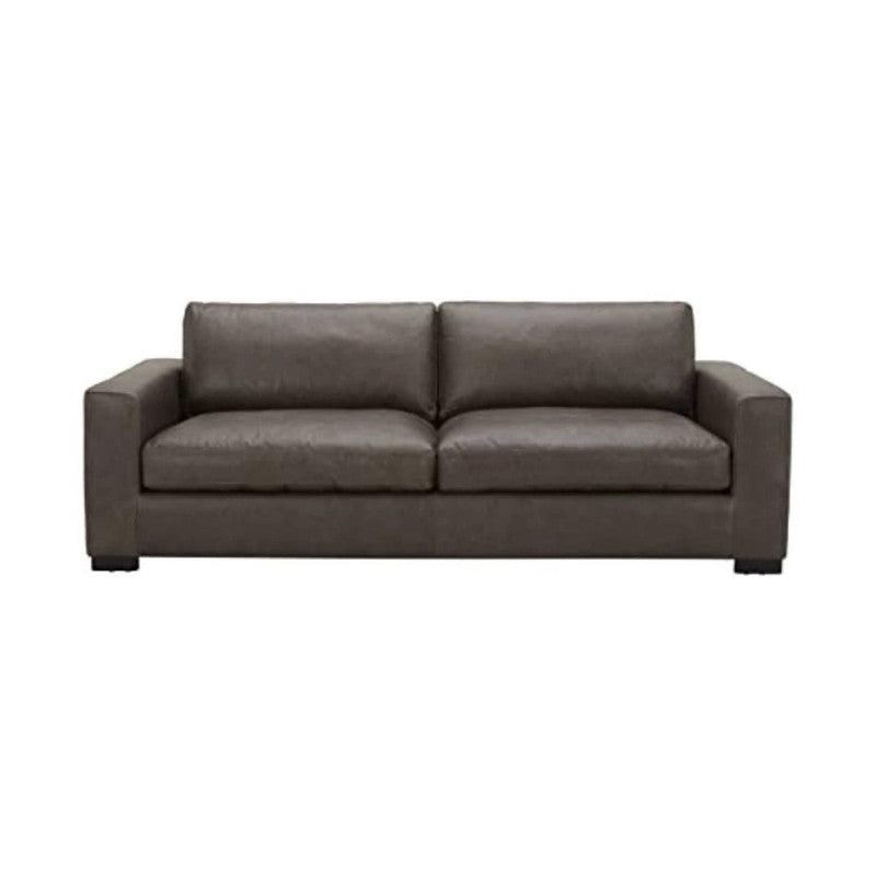 Sofá Ben 4 puestos Marron Cuero sintético 220x90x80