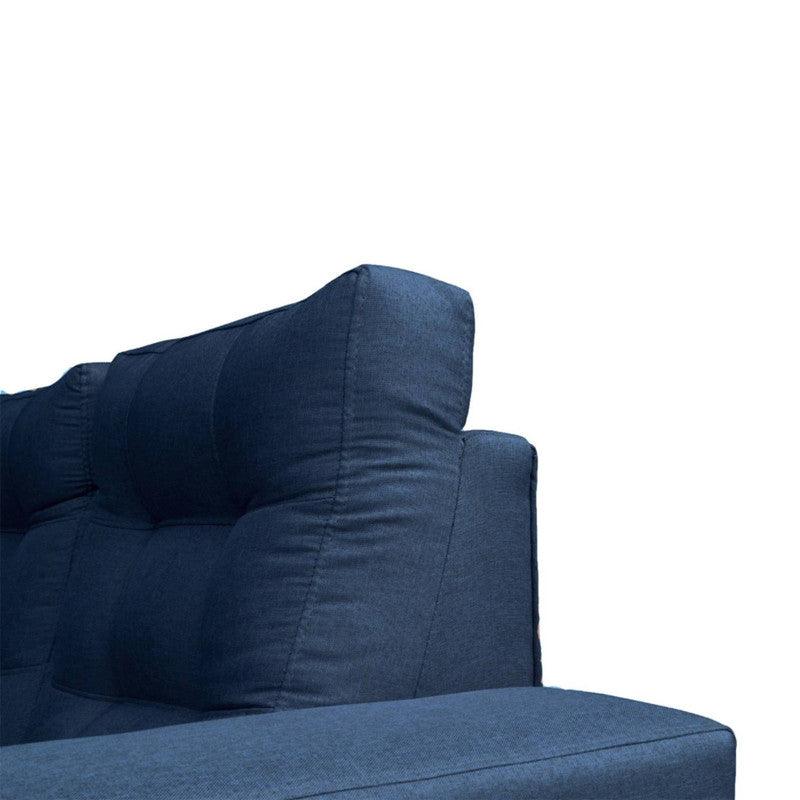 Sofá Isa 3 puestos Azúl tela anti fluidos 190x85x95