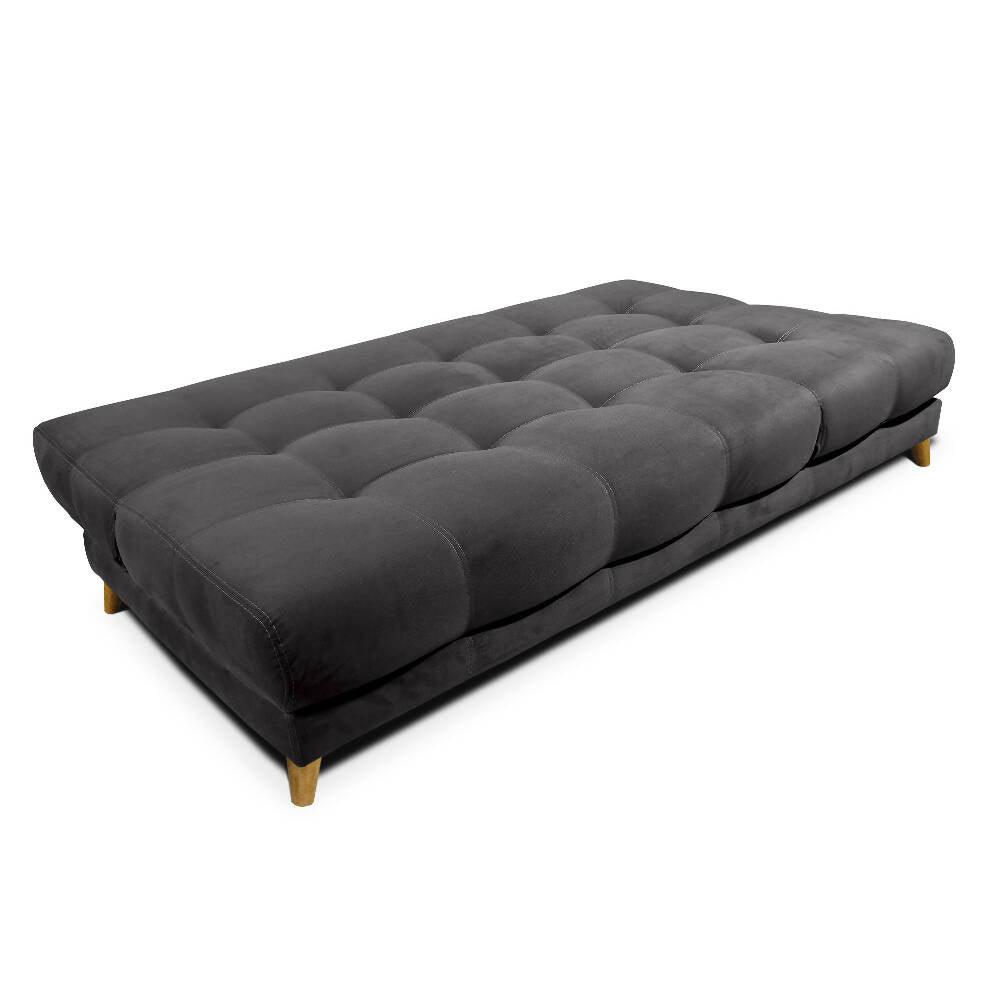 Sofacama Martins 5 Posiciones Tela Gris - VIRTUAL MUEBLES