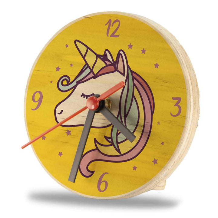 Reloj Unicornio Amarillo 12 x 12 - VIRTUAL MUEBLES