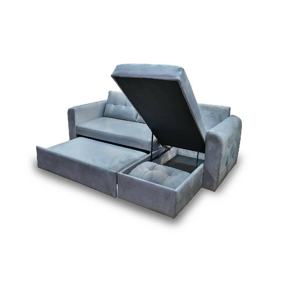Esquinero modular habanna poliéster plata - VIRTUAL MUEBLES