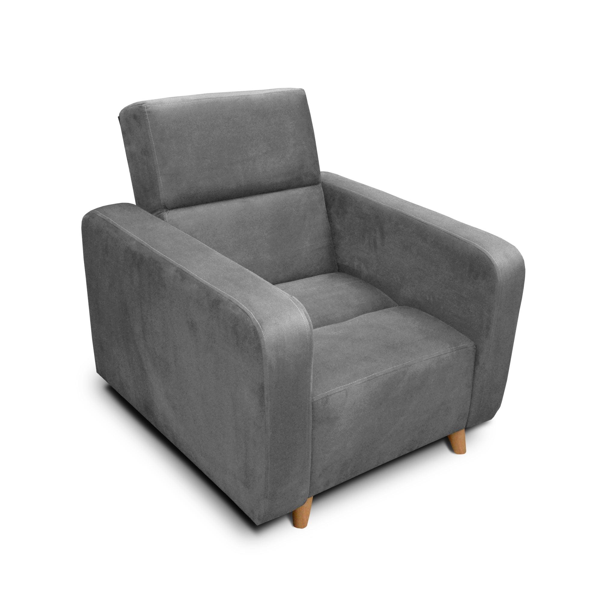 Silla Clic Clac Úngaro tela gris - VIRTUAL MUEBLES