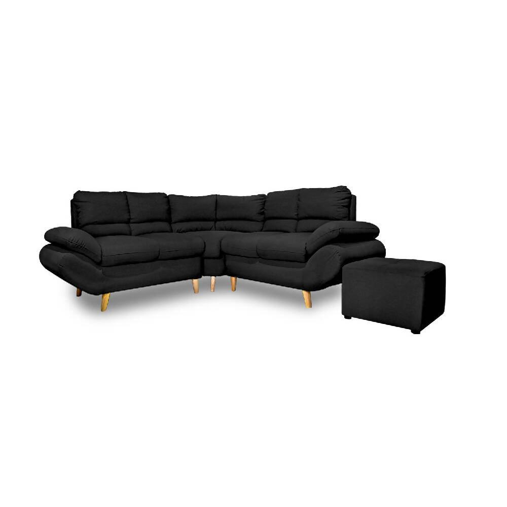 Esquinero Venecia negro - VIRTUAL MUEBLES