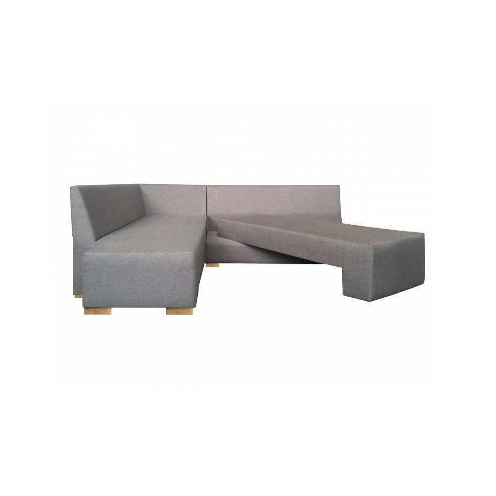 Sofá Cama en L Izquierdo Tito Lona anti fluidos Gris 288x88x83