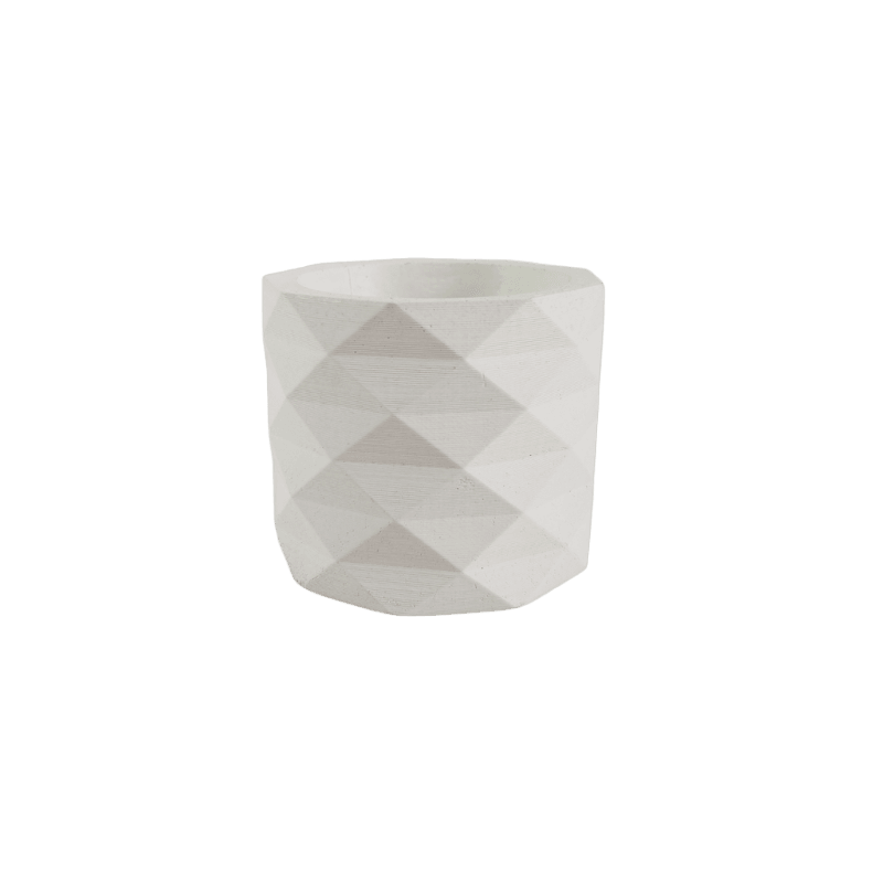 Matera Lira de Cemento 6x6.5 cm Blanco - VIRTUAL MUEBLES
