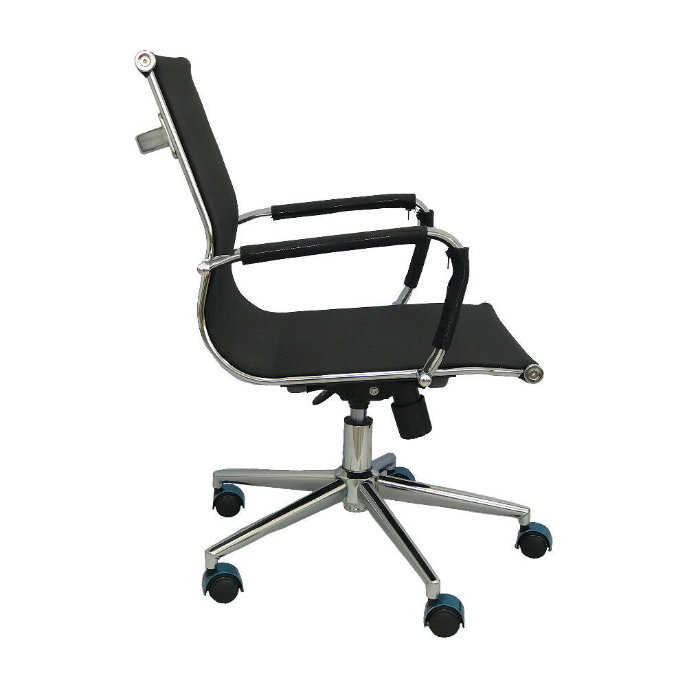 Silla Para Oficina Escritorio Baja - Negra