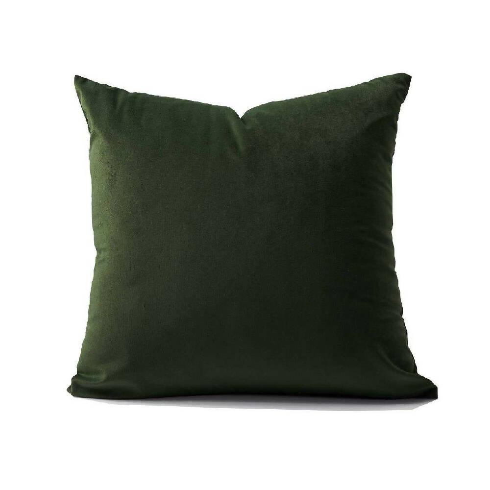 Funda Para Cojin Decorativo Cuadrado en Tela Verde Militar - VIRTUAL MUEBLES