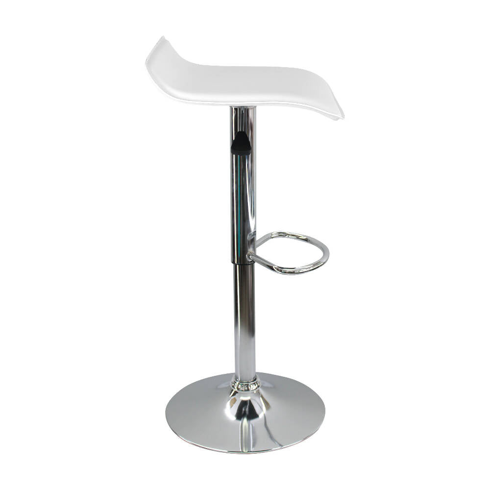 Kit por 3 Silla Tapizada Lisa Tipo Bar - Blanca