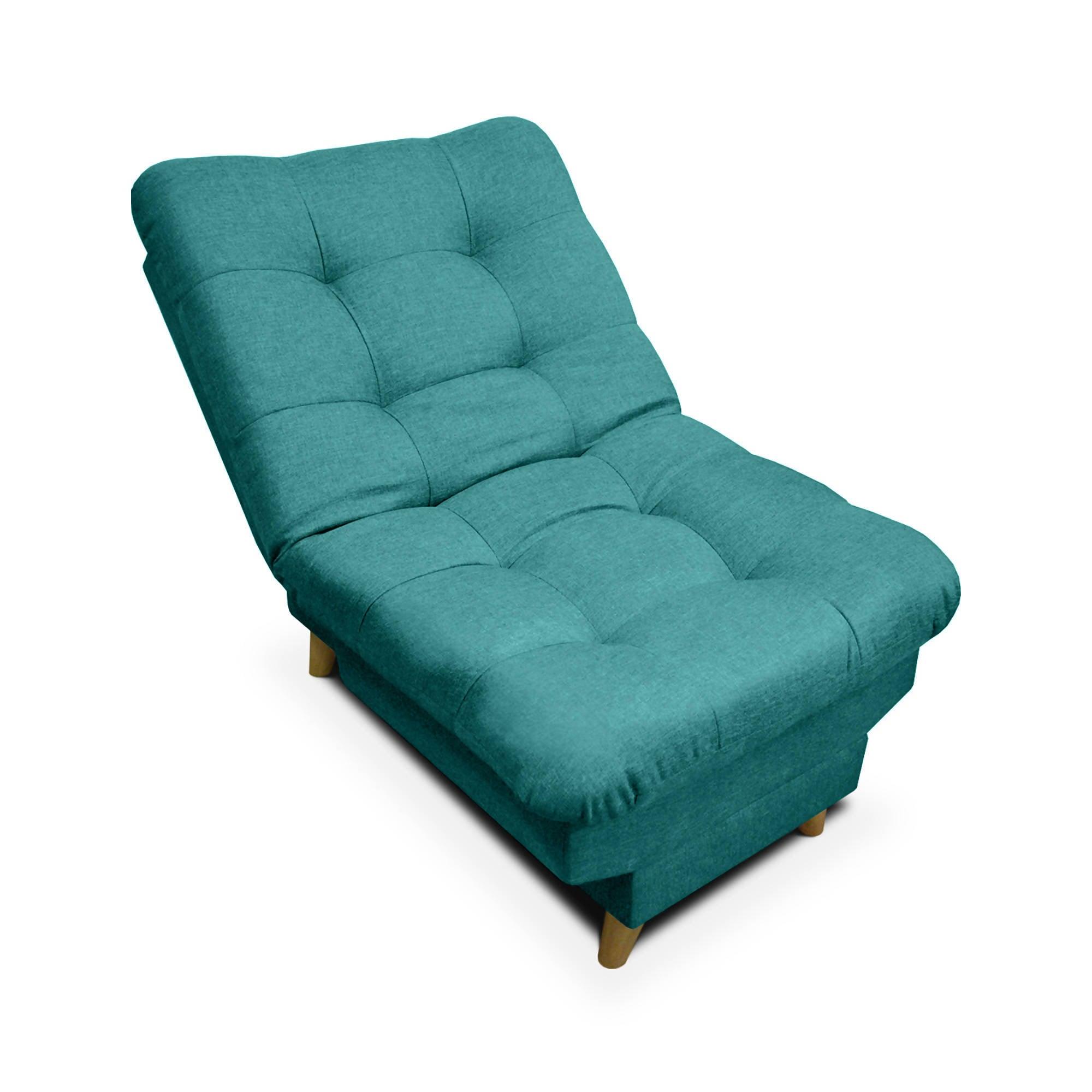 Silla Clic Clac Carvallo Lux Tela Turquesa - VIRTUAL MUEBLES