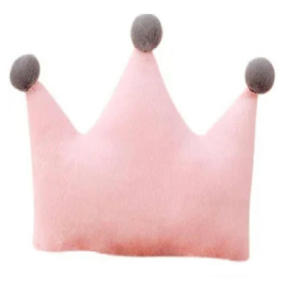 Cojín Decorativo Corona Princesa Rosado - VIRTUAL MUEBLES