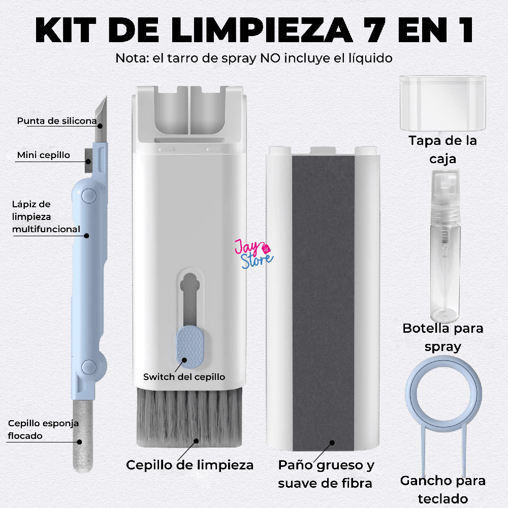 Kit De Limpieza 7en1 Celular Computador Audífonos PC Teclado - VIRTUAL MUEBLES