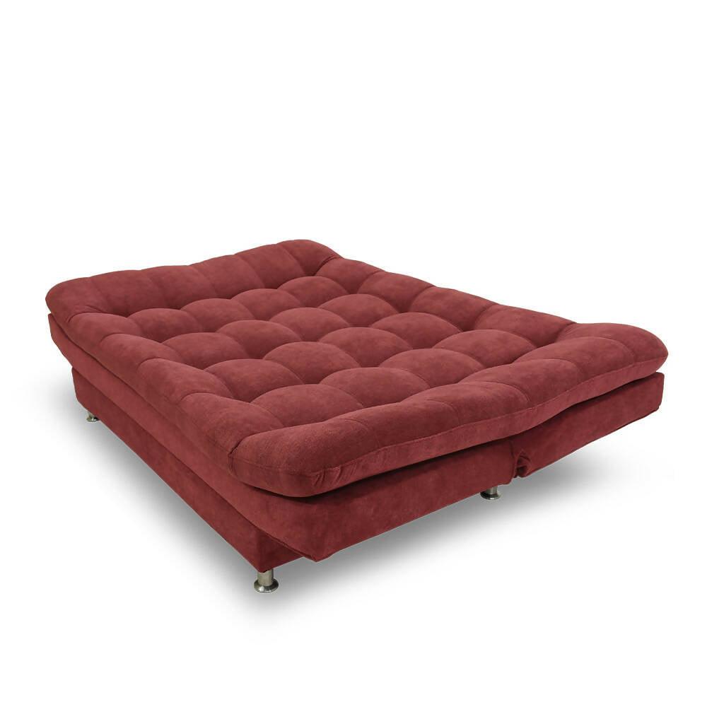 Sofacama moltochic Vinotinto poliéster - VIRTUAL MUEBLES