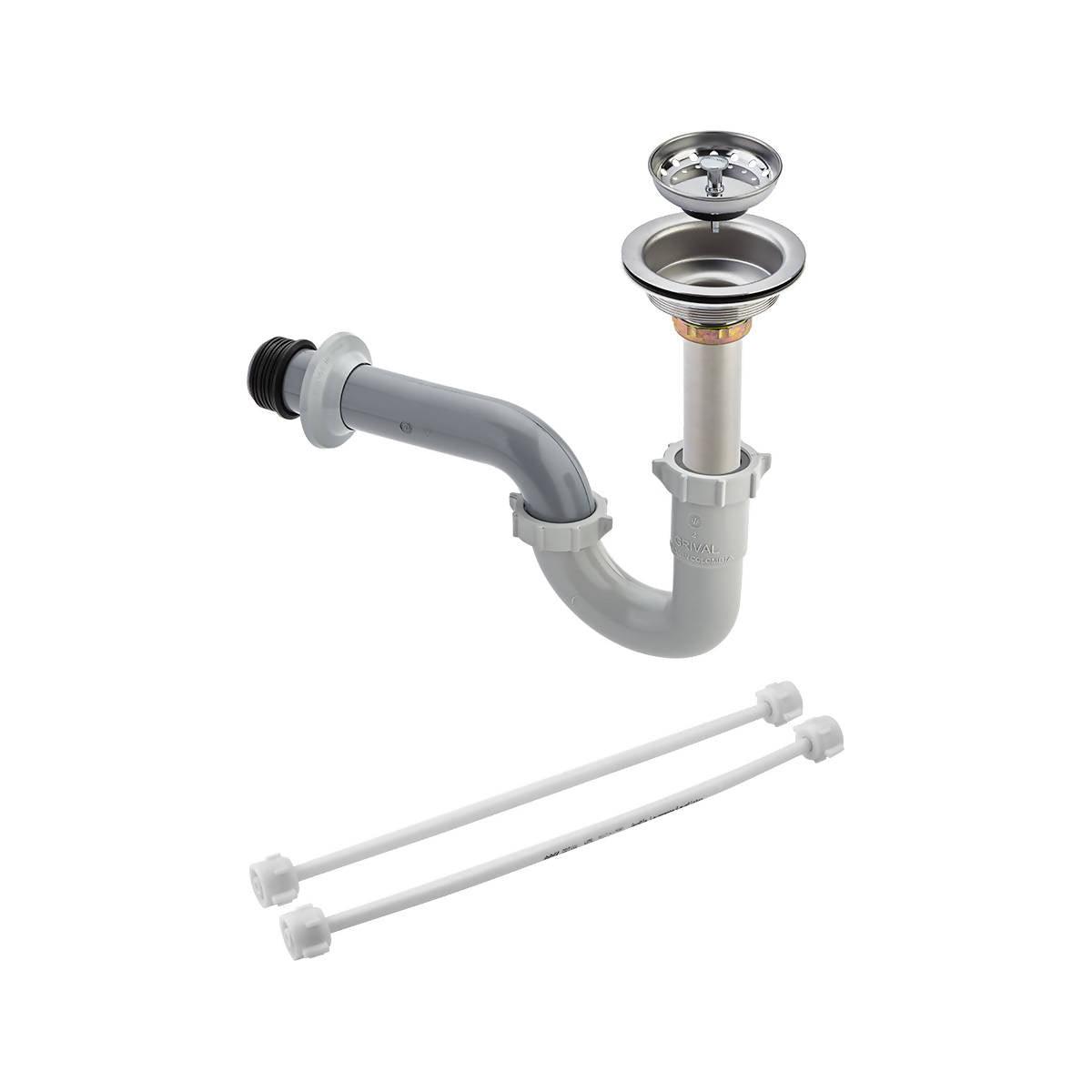KIT Grival Canastilla + Sifón En P + 2 Griflex Cross - VIRTUAL MUEBLES