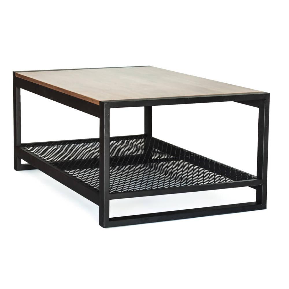 Mesa de Centro Dakota Malla - Oscuro - VIRTUAL MUEBLES