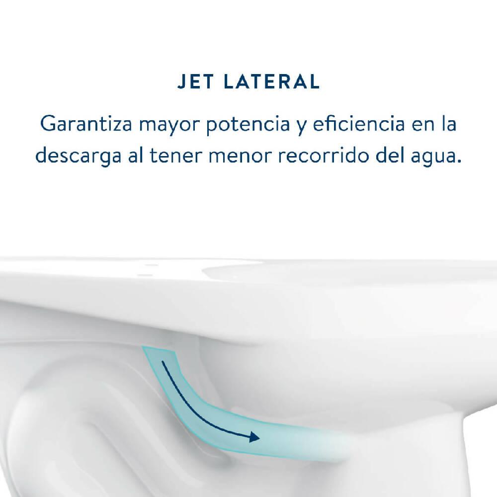 Kit Taza Báltica Plus Entrada Posterior Fluxómetro De Sensor - VIRTUAL MUEBLES