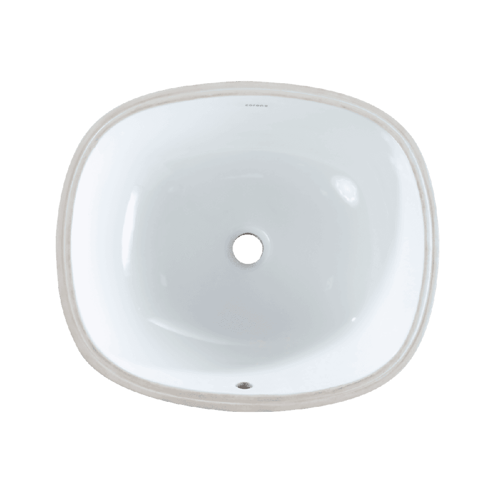 Lavamanos Corona Cascade Incrustar Blanco - VIRTUAL MUEBLES