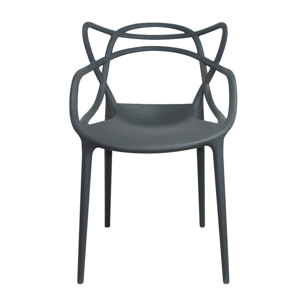 Kit por 2 Silla Solna Para Sala Comedor Jardín - Gris