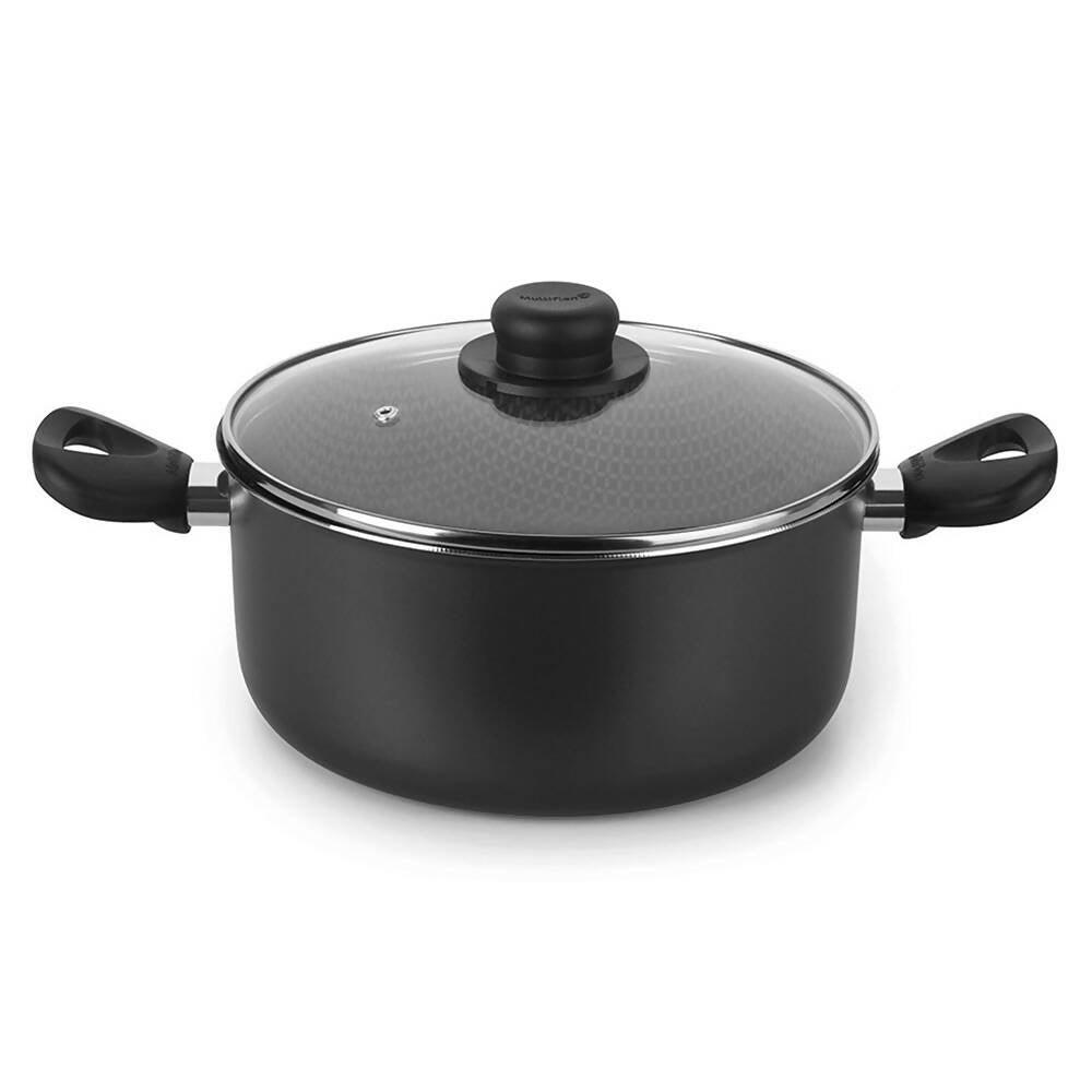 Olla Cacerola con Tapa Superior 26 cm Gris - VIRTUAL MUEBLES