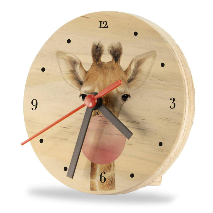 Reloj jirafa chicle12x12 cm - VIRTUAL MUEBLES