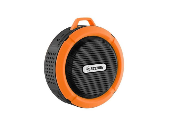 Parlante Speaker Bluetooth Para Baño Regadera Steren Boc864 Naranja - VIRTUAL MUEBLES