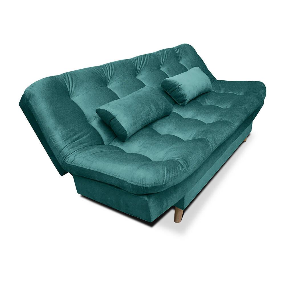 Sofacama Fendik 3 Posiciones Tela Turquesa - VIRTUAL MUEBLES