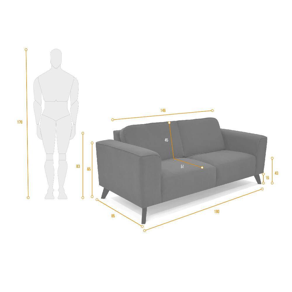 Sofa Lotus Tela Indigo