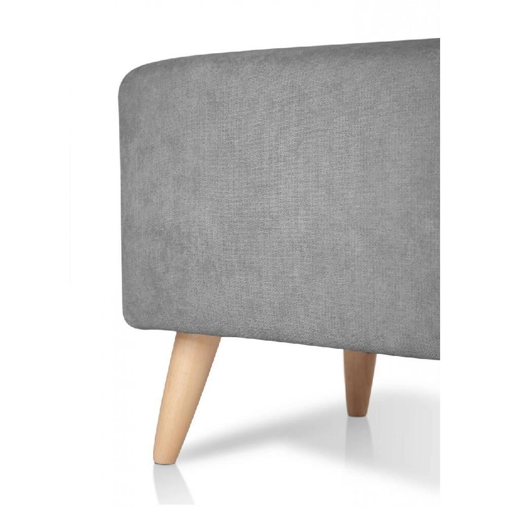 Puff Banco Otomano Liso Gris - VIRTUAL MUEBLES