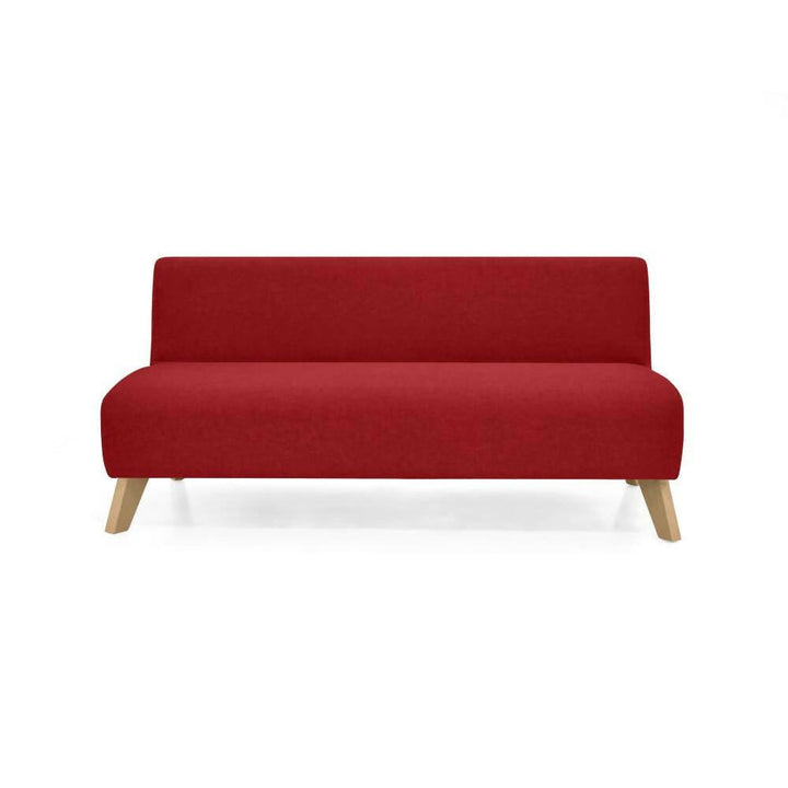 Sofa 3 Puestos Oslo Tela Rojo - VIRTUAL MUEBLES