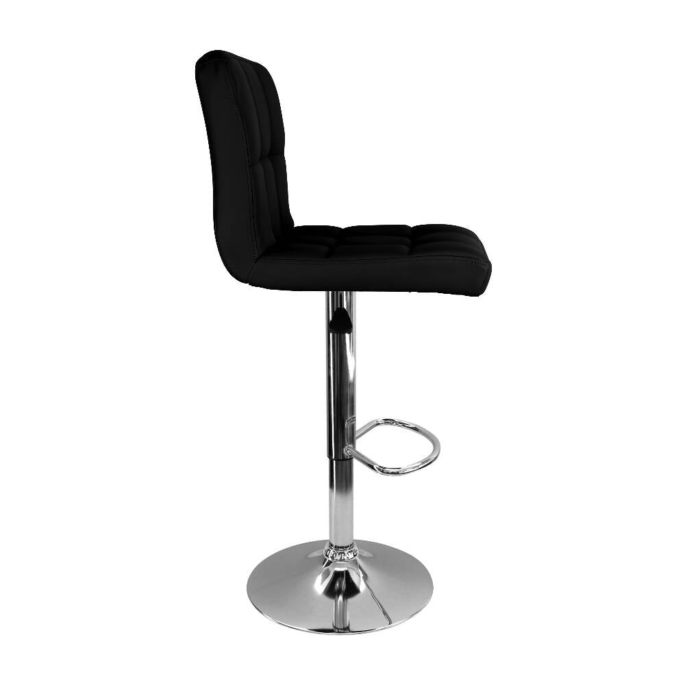 Silla Acolchada Tipo Bar - Negra