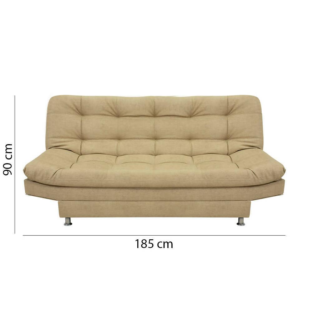 Sofá cama moltochic jumbo beige sintético Antirasguño - VIRTUAL MUEBLES